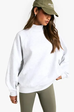 Boohoo Sweat Oversize À Col Montant Et Manches Bouffantes
