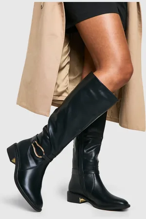Boohoo Bottes Hautes Utilitaires,Pointure Large