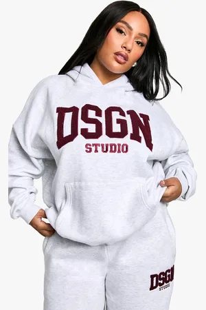 Boohoo Grande Taille,Sweat À Capuche Oversize En Tissu Éponge