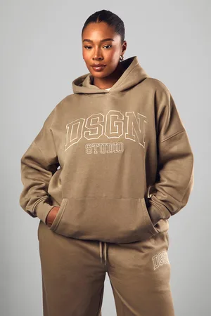Boohoo Grande Taille,Sweat À Capuche À Slogan Dsgn Studio