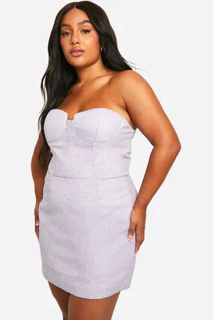 Boohoo Grande Taille,Corset Cintré À Boucle