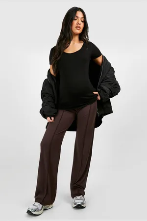 Boohoo Maternité,Pantalon De Grossesse Droit Côtelé