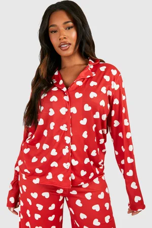 Boohoo Grande Taille,Chemise De Pyjama À Manches Longues