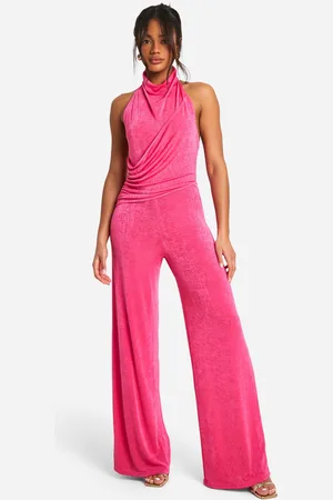 Boohoo Combinaison Large Dos Nu Soyeuse