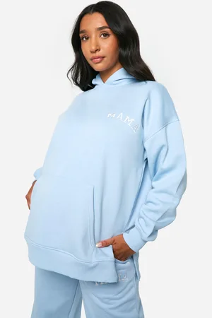 Boohoo Maternité,Sweat À Capuche Oversize À Écusson