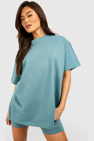Boohoo Ensemble Avec T,Shirt Oversize Et Short Cycliste