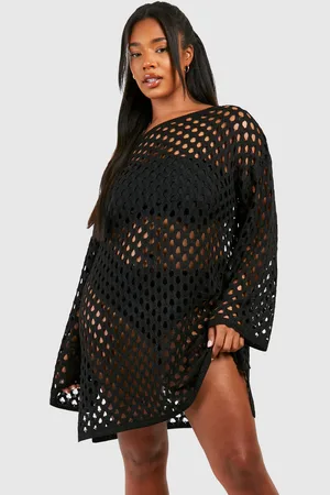 Boohoo Grande Taille,Robe Courte En Crochet