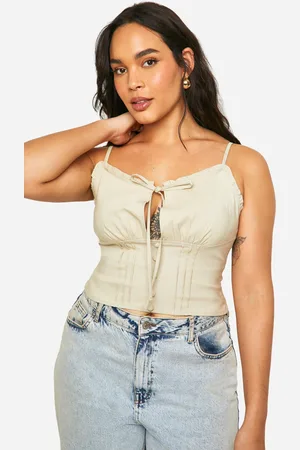 Boohoo Grande Taille,Corset À Coutures Apparentes