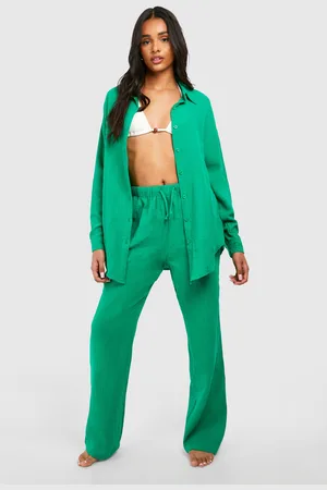 Boohoo "Tall",Pantalon De Plage Large En Coton