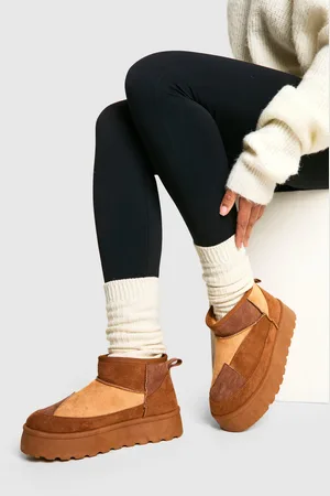 Boohoo Bottines Confort Patchwork