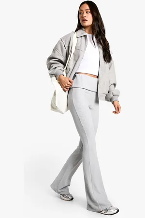 Boohoo "Tall",Pantalon Flare Plissé En Tissu Gaufré