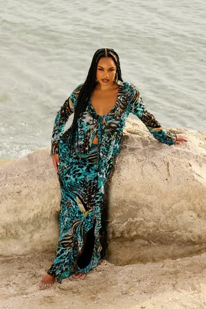 Boohoo Grande Taille,Jupe Longue À Volants