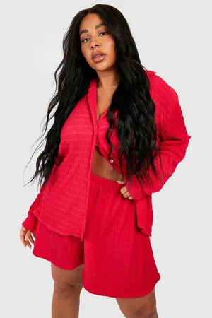 Boohoo Grande Taille,Chemise Oversize Texturée