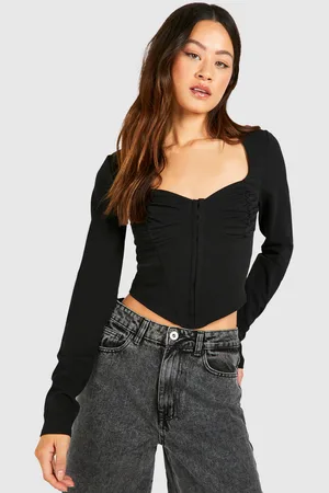 Boohoo "Tall",Corset En Tissu Crêpe