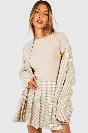 Boohoo Mini,Jupe Texturée À Carreaux