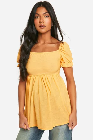 Boohoo Maternité,Top Champêtre De Grossesse En Jersey À Volants