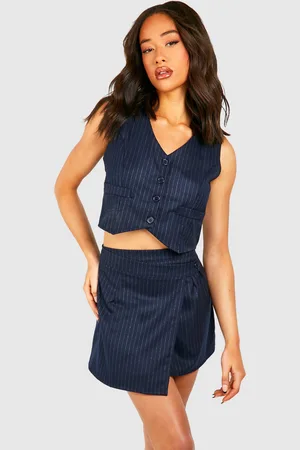 Boohoo Jupe Portefeuille À Rayures Fines