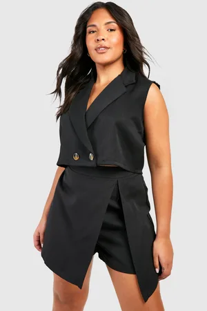 Boohoo Grande Taille,Skort Fendu Sur Le Devant