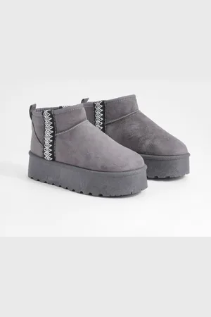 Boohoo Bottines Confort À Broderies