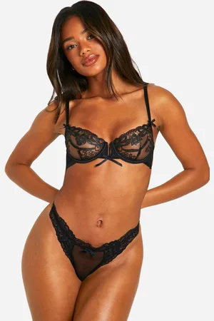 Boohoo Soutien,Gorge À Armatures Et Broderie Nœud
