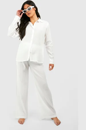 Boohoo Maternité,Ensemble De Plage Avec Chemise Et Pantalon