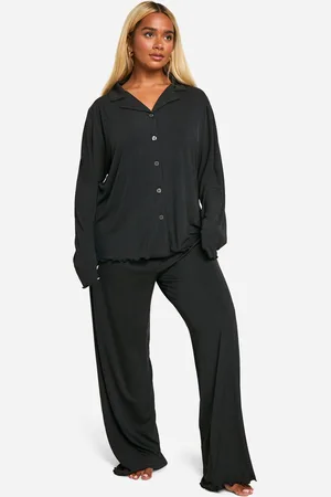 Boohoo Grande Taille,Ensemble De Pyjama Côtelé