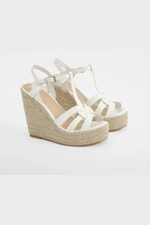 Boohoo Sandales Compensées Vernies À Lanières