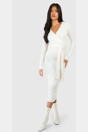 Boohoo Maternité,Robe De Grossesse Portefeuille Mi