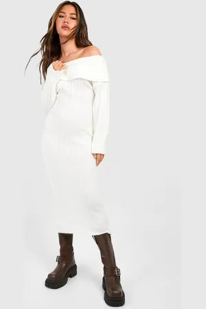Boohoo Robe Pull À Épaules Dénudées