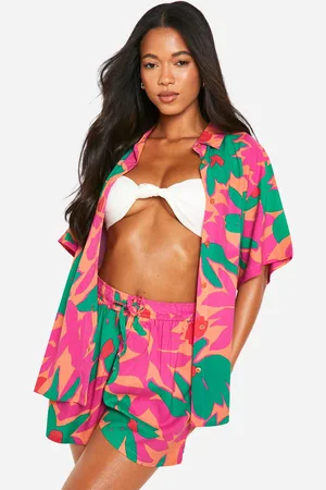 Boohoo Ensemble De Plage Avec Chemise Et Short