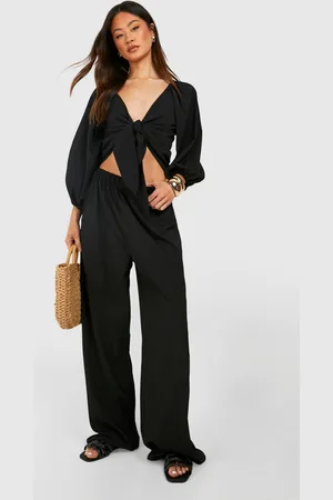 Boohoo "Tall",Pantalon De Plage Large Plissé