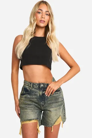 Boohoo Short En Jean Déchiré