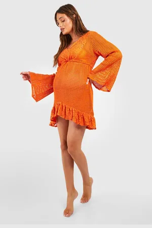 Boohoo Maternité,Robe De Grossesse À Bordure En Dentelle