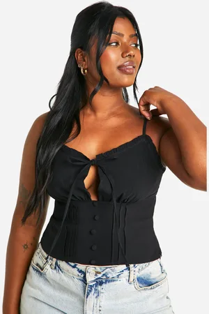 Boohoo Grande Taille,Corset À Coutures Apparentes