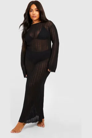 Boohoo Grande Taille,Robe Pull À Manches Évasées