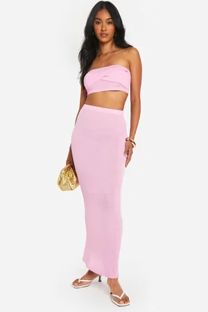 Boohoo Jupe Longue Torsadée À Imprimé Bandeau