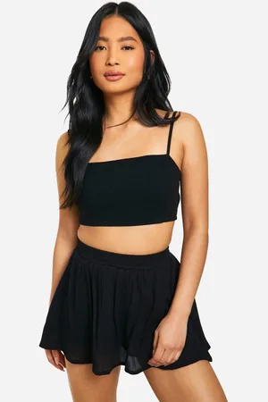 Boohoo "Petite",Short En Mousseline De Soie