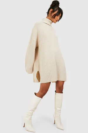 Boohoo Robe Pull Tunique À Col Roulé