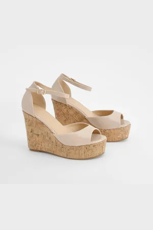 Boohoo Chaussures Compensées Vernies À Semelle En Liège