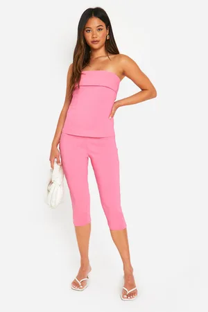 Boohoo Ensemble Avec Haut Bandeau Long Et Pantalon Capri