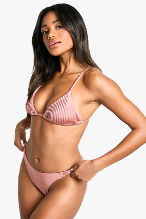 Boohoo Haut De Maillot Triangle Satiné