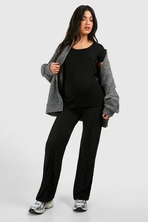 Boohoo Maternité,Pantalon De Grossesse Droit Côtelé
