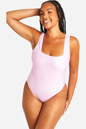 Boohoo Grande Taille,Maillot De Bain À Imprimé Vichy