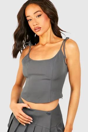 Boohoo Caraco Noué À Coutures Apparentes
