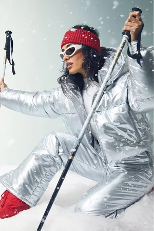 Boohoo Veste De Ski À Capuche,Gris