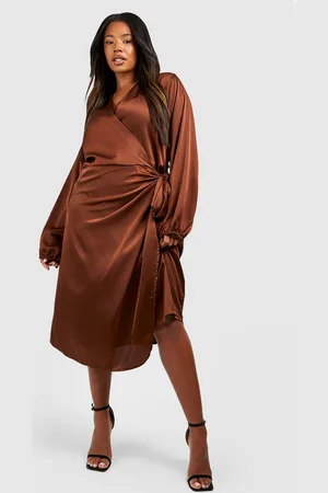 Boohoo Grande Taille,Robe Midi Cache