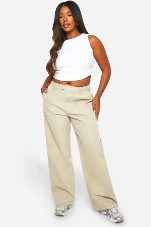 Boohoo Grande Taille,Ensemble Avec Corset Et Pantalon Large