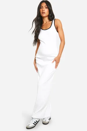 Boohoo Maternité,Robe Longue De Grossesse À Col Rond