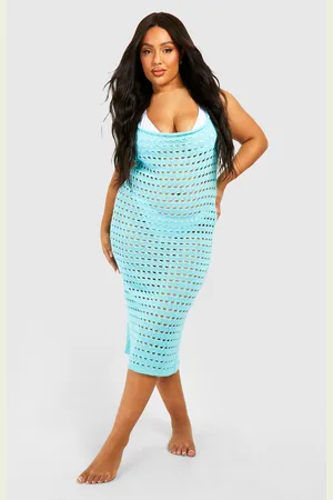 Boohoo Grande Taille,Robe De Plage À Col Bénitier