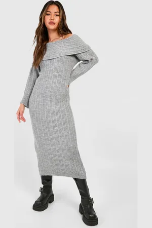 Boohoo Robe Pull À Épaules Dénudées